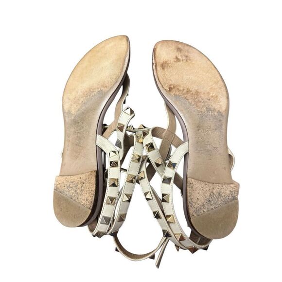 Valentino Garavani Rockstud leather sandals size: 371/2 US 7 - Picture 6 of 12